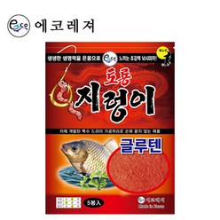 FL/에코레져 토룡 지렁이 글루텐 (낚시떡밥), 40g×5봉, 1개