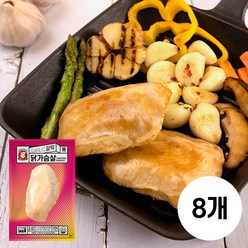 [아침] 바로드숑 갈릭 닭가슴살, 8팩, 100g