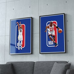 [바이프레임] NBA 레전드 26종 농구 포스터 브로마이드 농구선수 액자 선물, 21_데미안 릴라드