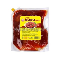 오뚜기 오쉐프 통닭양념 매운맛 2kg 1개, 1