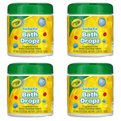 Crayola Color Bath Dropz 미국 크레욜라 컬러 바스 드롭 입욕제 무향 60알 4통, 한세트(4통)