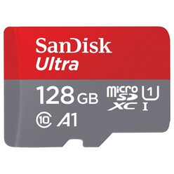 샌디스크 울트라 마이크로SD 메모리카드 CLASS10 A1 QUAR, 128GB