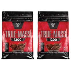 비에스엔 트루-매스 1200 파우더 프로틴 & 카보하이드레이트 드링크 믹스 단백질 보충제, 2개, 4.71kg