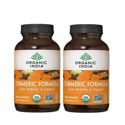 인디아 터메릭 심황 커큐민 포뮬러 180정 2팩 Organic-India Turmeric Curcumin Fomula