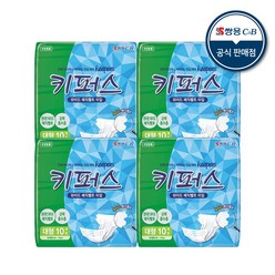 키퍼스 키퍼스 성인용 기저귀 와이드 매직벨트 실속대형 10P x 4팩 (총 40p) /, 대형, 10개입, 4개