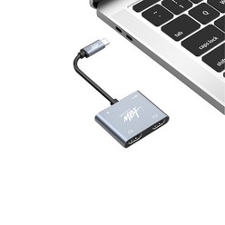 엠비에프 USB Type C to HDMI 듀얼 디스플레이 모니터 확장 컨버터 MBF-CDHD4K