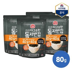 [사조] 더 고소한 자반김돌자반 80g X 4개 /김자반/조미김, 없음