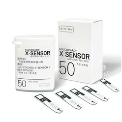 arkray 글루코카드 엑스 센서 혈당 측정 스트립 검사지 GLUCOCARD X-SENSOR 50, 50개입, 1개