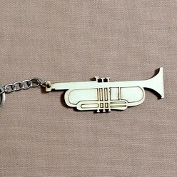 기타 악기열쇠고리-트럼펫, 단품, 상세페이지 참조, 1개