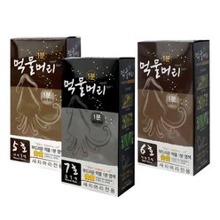 먹물머리 1분 순한 새치 염색약 셀프 염색, 7호(흑갈색), 본상품선택, 7호(흑갈색)