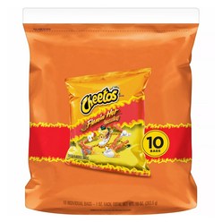 [미국직배송]치토스 플레이밍 핫 10개x28.3g Cheetos Flamin' Hot Cheese Flavored Snacks, 283.5g, 1개