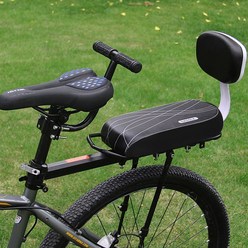 자전거 뒷안장 짐받이 등받이 쿠션 시트 보조 의자 커버 푹신한안장 방석 뒤안장 b 캐리어, 자전거보조의자, 1개