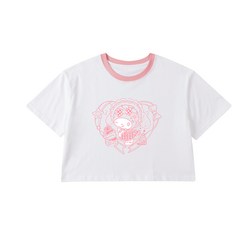 산리오 쿠로미 박스티 오버핏 루즈핏 여성 크롭 반팔티 캐릭터 여름 티셔츠