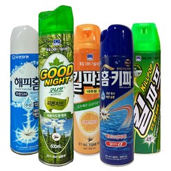 에어로솔 해피홈 홈키파 에프킬라 에어졸 모기 살충제, 500ml, 1개, 홈키파 엘비이