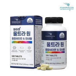 파마젠 울트라원 종합비타민 미네랄 100정, 1개