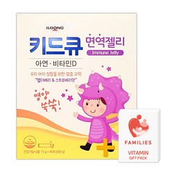 일동제약 키드큐 면역젤리 40포 아연.비타민D, 15g