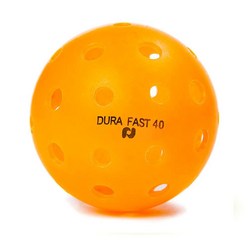 Dura Fast 피클볼 40개 | 야외 피클볼 공 | 오렌지 | 6개 팩 | 토너먼트 플레이를 위한 USAPA 승인 및 승인