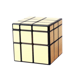 치이 QIYI 3X3X3 미러 큐브 초신속 스피드 큐브, 3X3 골드