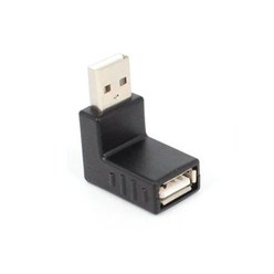 니토무역 USB ㄱ자 MF 젠더 A타입 꺾임 연장 커넥터 단자 연결, USB 기역자 젠더