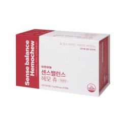 유한양행 씹어먹는 철분 영양제 센스밸런스 헤모츄 (푸룬맛), 1개, 30캡슐