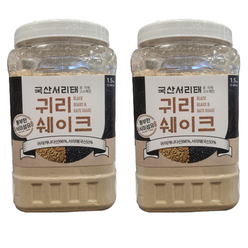 태광선식 국산 서리태 귀리쉐이크 가루 1.5kg ( + 물티슈 1매 증정) 식사대용 간식 미숫가루 코스트코 선식 오트밀, 2개