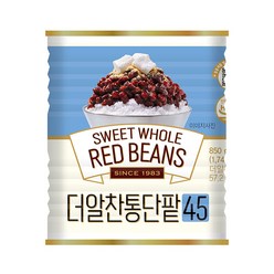 [화과방] 더알찬통단팥45(캔) 850g / 빙수재료, 1개