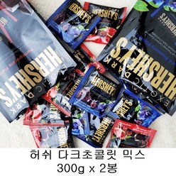 허쉬 다크초콜릿 300g(15g x 20봉) 아사이 앤드 블루베리 석류, 300g, 2개