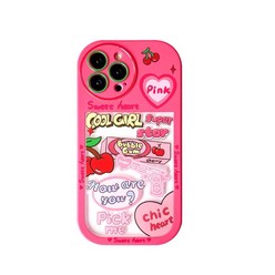 샤샤 핑크체리 2in1 아이폰 케이스