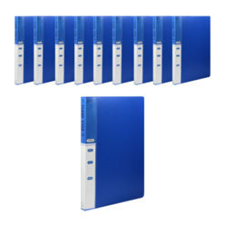 인터탑 플랜 인덱스 클리어파일 A4 20매 40매 10개팩, 1팩, 인덱스 클리어 20p 청색(10개)