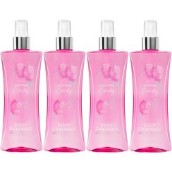 바디 판타지 바디 미스트 스프레이 코튼 캔디 236ml 4팩 Body Fantasies, 4개