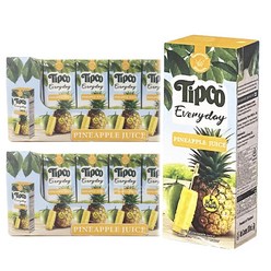 TIPCO Pineapple Juice 200ml x 24 x 2 TIPCO 파인애플 착즙 주스, 48개