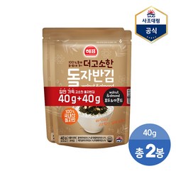 [사조] 더 고소한 자반김 호두&아몬드 80g X 1개 김자반조미김, 단품, 단품