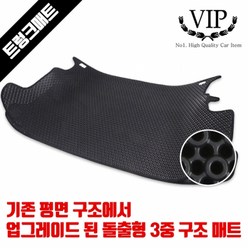 VIP 3D 더블원형 입체삼중 트렁크 매트 - 배송요청란에 차량 연식 및 유종 필수 기입, 상세페이지참조, 올뉴아반떼CN7(20년4월~)