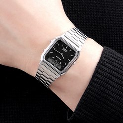 카시오 공용 듀얼타임 아날로그 디지털 프리버클 패션 손목시계
