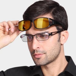 감광 커버 덧쓰는 안경 인체공학적 착용감 실리콘 안경다리