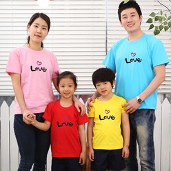 국내산 크리스챤 성경학교 반팔 티셔츠 캘리 사랑LOVE