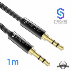 SYNCWIRE 3.5mm AUX케이블 1m 헤드폰 카오디오 스피커 스마트폰 스마트패드