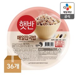 햇반 매일잡곡밥210G x36개