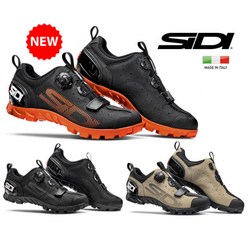 SIDI 시디 SD15 MTB 아웃도어 겸용 자전거 클릿슈즈, 247, BLACK ORANGE