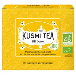 Kusmi Tea BB Ditox Green Tea 프랑스 쿠스미티 비비 데톡스 그린티 녹차 티백 20개입 3팩