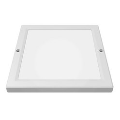 장수램프 LED 8인치 엣지사각 직부등 20W 현관 복도 조명 천장등, 주백색(아이보리빛)