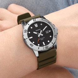 카시오 흑새치 다이버 디자인 남성용 스포츠 디자인 우레탄 시계