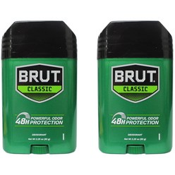 BRUT Deodorant Stick Classic Fragrance 2.25 oz (Pack of 2), 1, 기타