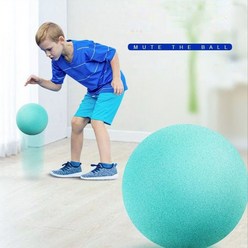 무소음 소프트볼 안전한 실내 장난감 선물 말랑한 대형 스펀지공 탱탱볼, 18cm, 푸른 색