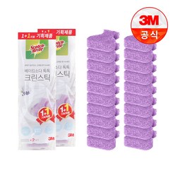 [3M]크린스틱 변기청소 베이킹소다 리필 5+5입 2개, 단품