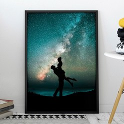 포스터나인 은하수 Milky Way 포스터 브로마이드 인테리어 사진 선물 액자, 07_은하수