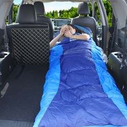 Z3JC 차량용 여행용 침대 차량용 매트리스 SUV 뒷좌석 에어매트 접이식 침구, 1인용 침낭 1.8kg 보온 중공 면