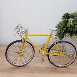 레이싱 자전거 미니어처 장식소품 철제소품, 색상 랜덤