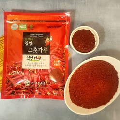 23년산 햇 고추가루 영양 청결고추가루 조미용(보통맛) 500g, 1개