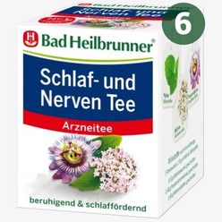 Bad Heilbrunner 바드하일브루너 허브티 독일 발레리안 티백 8개입 x6박스 Schlaf und Nerven Tee